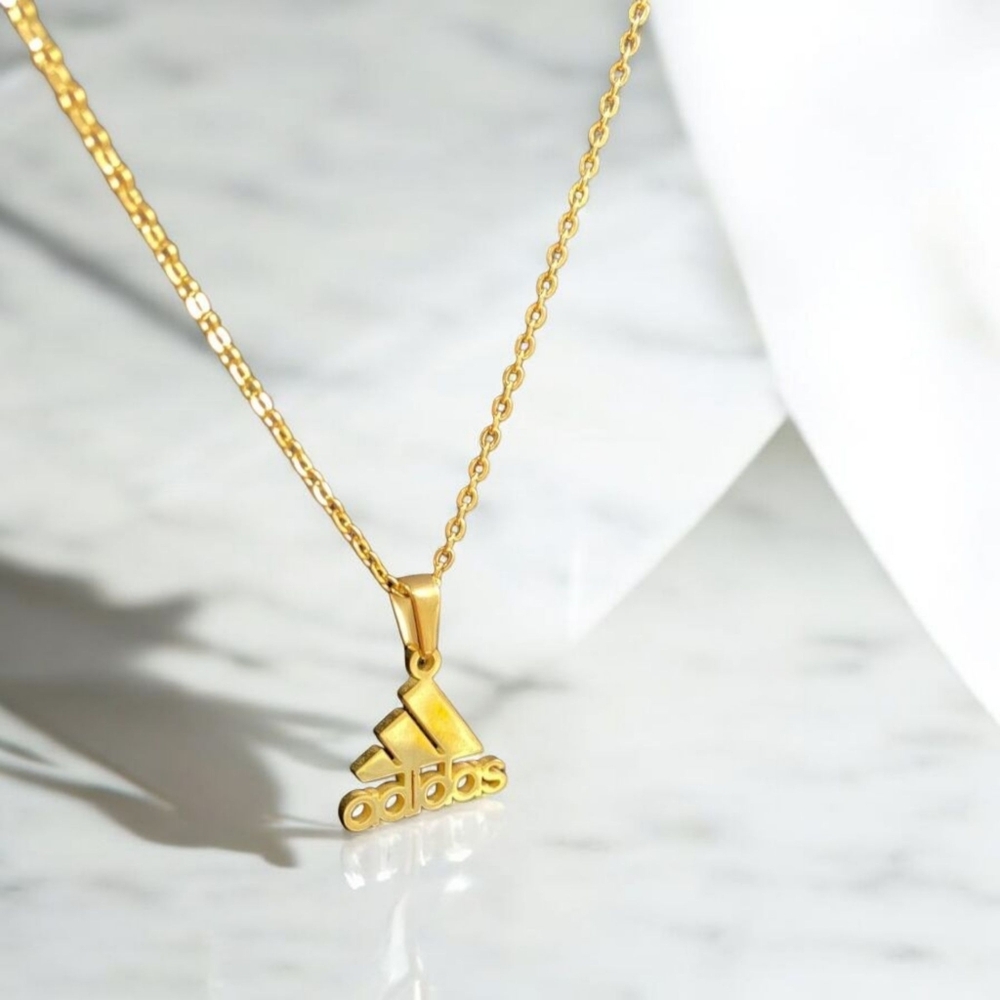 🔥Adidas Stainless Steel Gold Pendant Necklace🔥